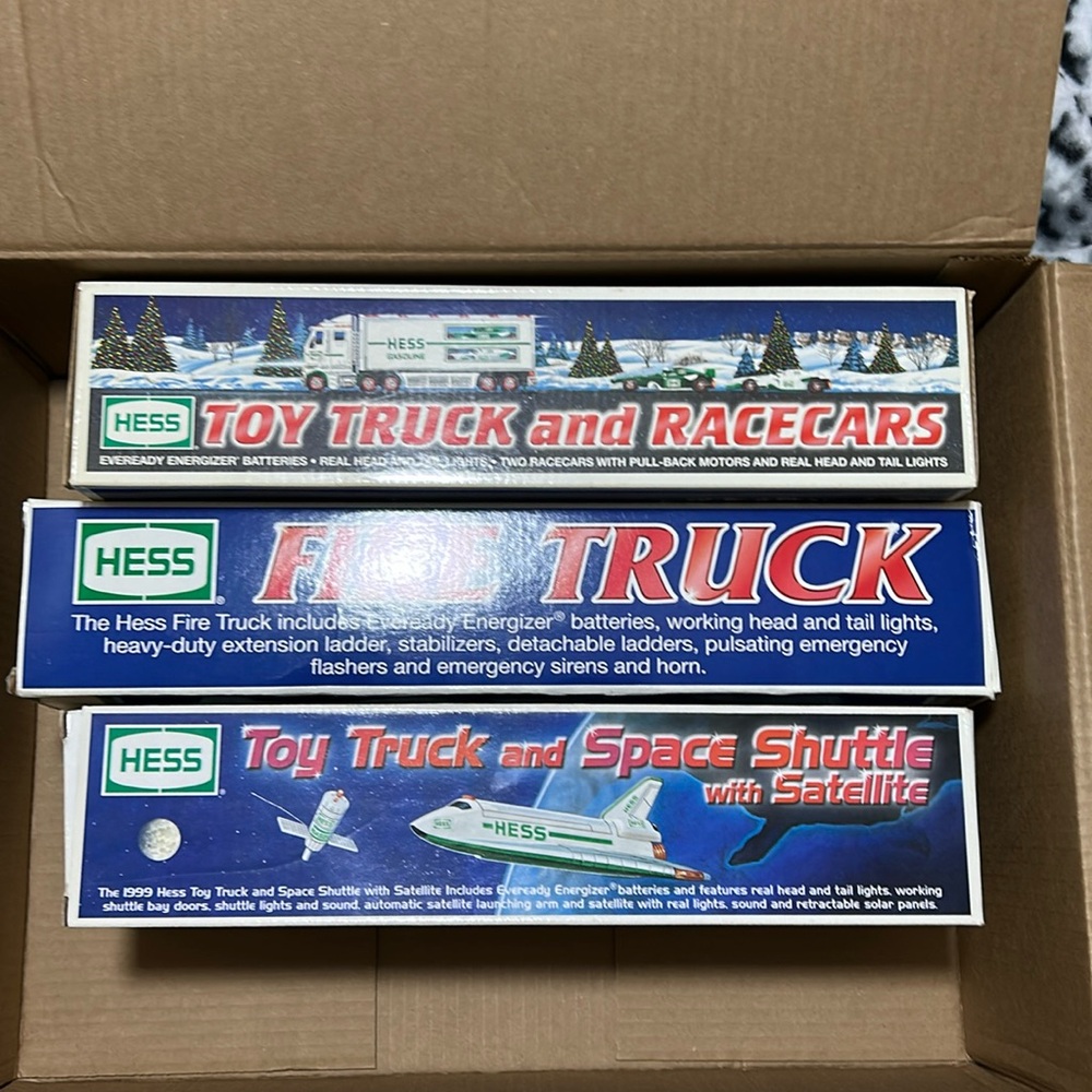 Hess Gasoline Toy Truck and Race Car Set